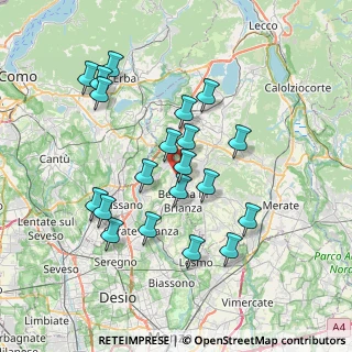 Mappa 20838 Renate MB, Italia (6.9875)