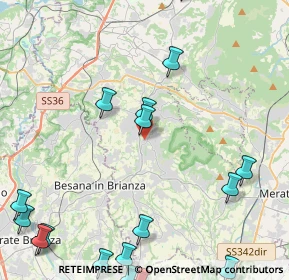 Mappa Via Belvedere, 23897 Viganò LC, Italia (6.6965)