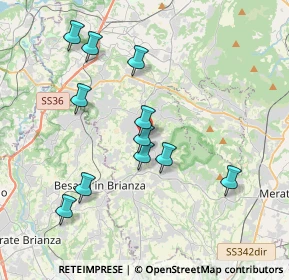 Mappa Via Belvedere, 23897 Viganò LC, Italia (3.64091)