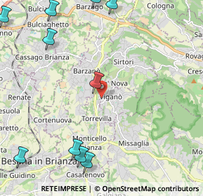 Mappa Via Belvedere, 23897 Viganò LC, Italia (3.21182)