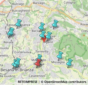 Mappa Via Belvedere, 23897 Viganò LC, Italia (2.264)
