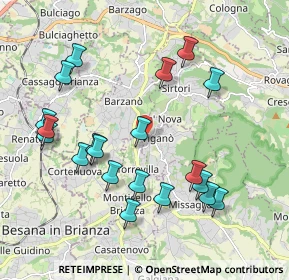Mappa Via Belvedere, 23897 Viganò LC, Italia (2.088)