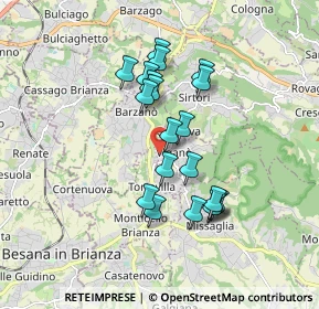 Mappa Via Belvedere, 23897 Viganò LC, Italia (1.4865)