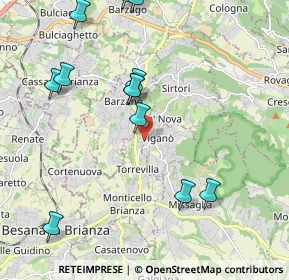 Mappa Via Belvedere, 23897 Viganò LC, Italia (2.4)