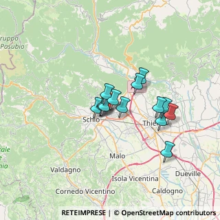 Mappa Via Casa Celeste, 36014 Santorso VI, Italia (4.705)