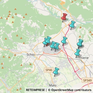 Mappa Via Casa Celeste, 36014 Santorso VI, Italia (3.68636)