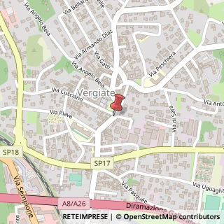 Mappa Via F. Cavallotti, 28, 21029 Vergiate, Varese (Lombardia)