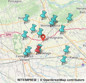 Mappa Via Luigi Pontello, 31050 Vedelago TV, Italia (7.21875)