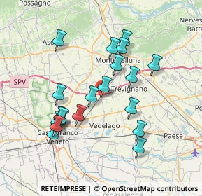 Mappa Via Luigi Pontello, 31050 Vedelago TV, Italia (7.0015)
