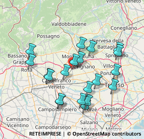 Mappa Via Luigi Pontello, 31050 Vedelago TV, Italia (14.179)