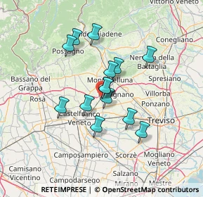 Mappa Via Luigi Pontello, 31050 Vedelago TV, Italia (10.46143)