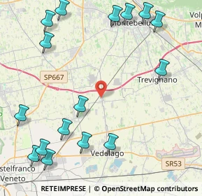 Mappa Via Luigi Pontello, 31050 Vedelago TV, Italia (5.6975)