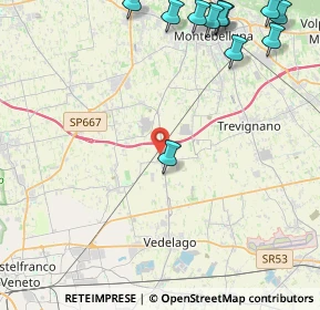 Mappa Via Luigi Pontello, 31050 Vedelago TV, Italia (6.645)