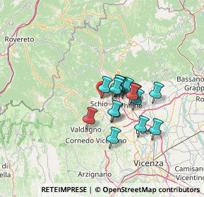 Mappa Via Santa Bernadette, 36015 Schio VI, Italia (8.89625)