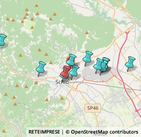 Mappa Via Santa Bernadette, 36015 Schio VI, Italia (3.92357)