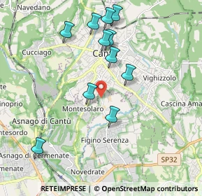 Mappa Via Donizetti, 22060 Figino Serenza CO, Italia (1.93182)