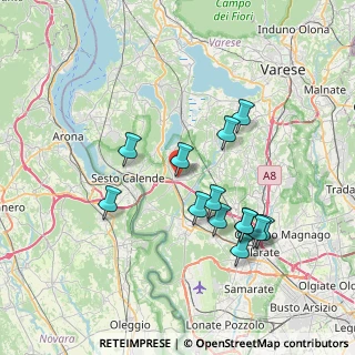 Mappa Via Ruggero Leoncavallo, 21029 Vergiate VA, Italia (6.99077)