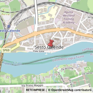 Mappa Piazza Giuseppe Garibaldi, 25, 21018 Sesto Calende, Varese (Lombardia)