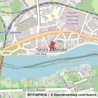 Mappa Piazza Giuseppe Garibaldi, 28, 21018 Sesto Calende, Varese (Lombardia)