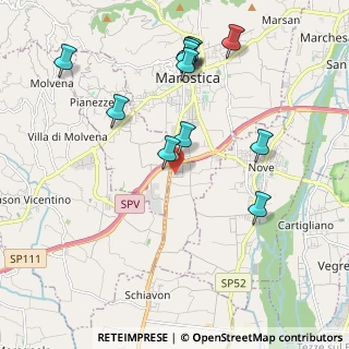 Mappa Via Milano, 36063 Marostica VI, Italia (2.16167)