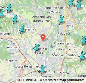 Mappa Via C. Battisti, 24030 Brembate di Sopra BG, Italia (3.59111)