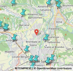 Mappa Via C. Battisti, 24030 Brembate di Sopra BG, Italia (3.26105)