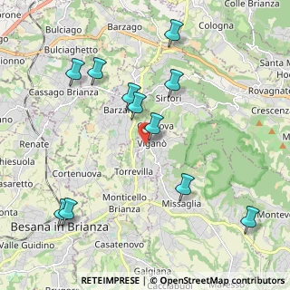 Mappa Via Giovanni XXIII, 23897 Viganò LC, Italia (2.22909)