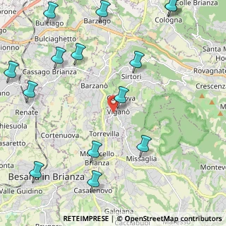 Mappa Via Giovanni XXIII, 23897 Viganò LC, Italia (2.96143)