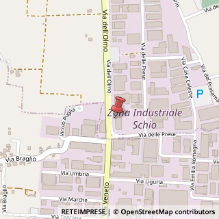 Mappa Via dell'Olmo, 67-57, 36014 Santorso, Vicenza (Veneto)