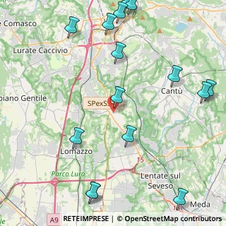 Mappa 22070 Vertemate Con Minoprio CO, Italia (6.5185)