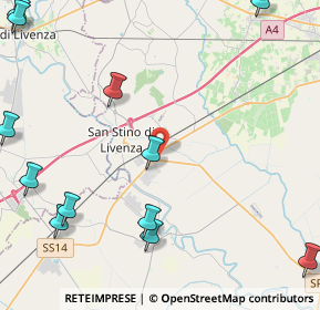 Mappa Via Tre Ponti, 30029 San Stino di Livenza VE, Italia (6.55714)