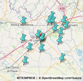 Mappa Via Tre Ponti, 30029 San Stino di Livenza VE, Italia (6.23556)