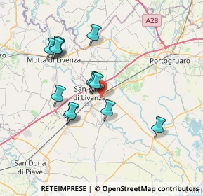 Mappa Via Tre Ponti, 30029 San Stino di Livenza VE, Italia (6.58154)