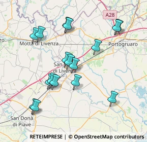Mappa Via Tre Ponti, 30029 San Stino di Livenza VE, Italia (7.52824)