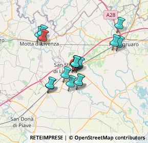 Mappa Via Tre Ponti, 30029 San Stino di Livenza VE, Italia (5.61688)