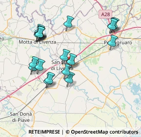 Mappa Via Tre Ponti, 30029 San Stino di Livenza VE, Italia (7.808)
