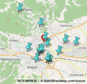 Mappa Via Giarette, 36015 Schio VI, Italia (1.62)