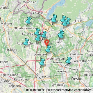 Mappa Via Nazionale, 22070 Vertemate Con Minoprio CO, Italia (7.21533)
