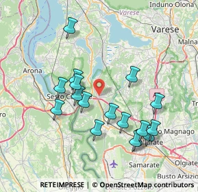 Mappa Piazza Enrico Baj, 21029 Vergiate VA, Italia (7.35118)