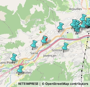 Mappa Localita' Arensod, 11010 Sarre AO, Italia (2.9595)