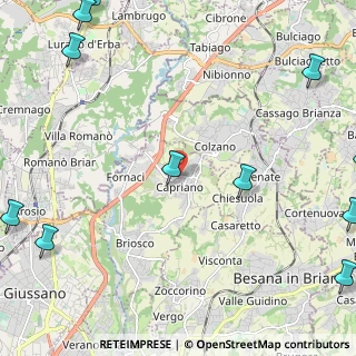 Mappa Via G. Carducci, 20836 Briosco MB, Italia (3.60182)