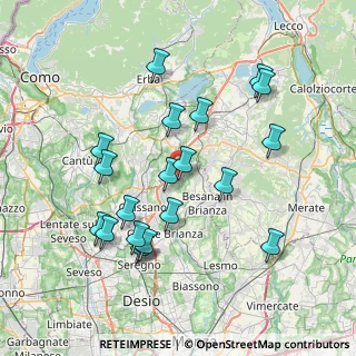 Mappa Via G. Carducci, 20836 Briosco MB, Italia (7.5615)