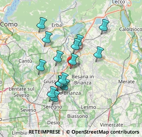Mappa Via Trivulzio, 20836 Briosco MB, Italia (6.09333)