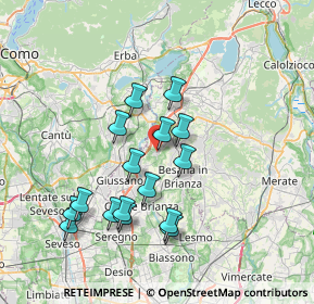 Mappa Via Trivulzio, 20836 Briosco MB, Italia (6.75125)