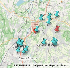 Mappa Via Trivulzio, 20836 Briosco MB, Italia (4.28353)