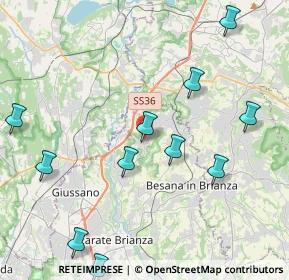 Mappa Via Trivulzio, 20836 Briosco MB, Italia (4.84364)