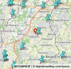 Mappa Via Trivulzio, 20836 Briosco MB, Italia (3.39471)