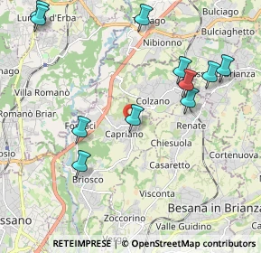 Mappa Via Trivulzio, 20836 Briosco MB, Italia (2.31909)