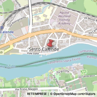 Mappa Via Mercato,  3, 21018 Sesto Calende, Varese (Lombardia)