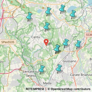 Mappa Via Benvenuto Cellini, 22063 Cantù CO, Italia (4.71364)